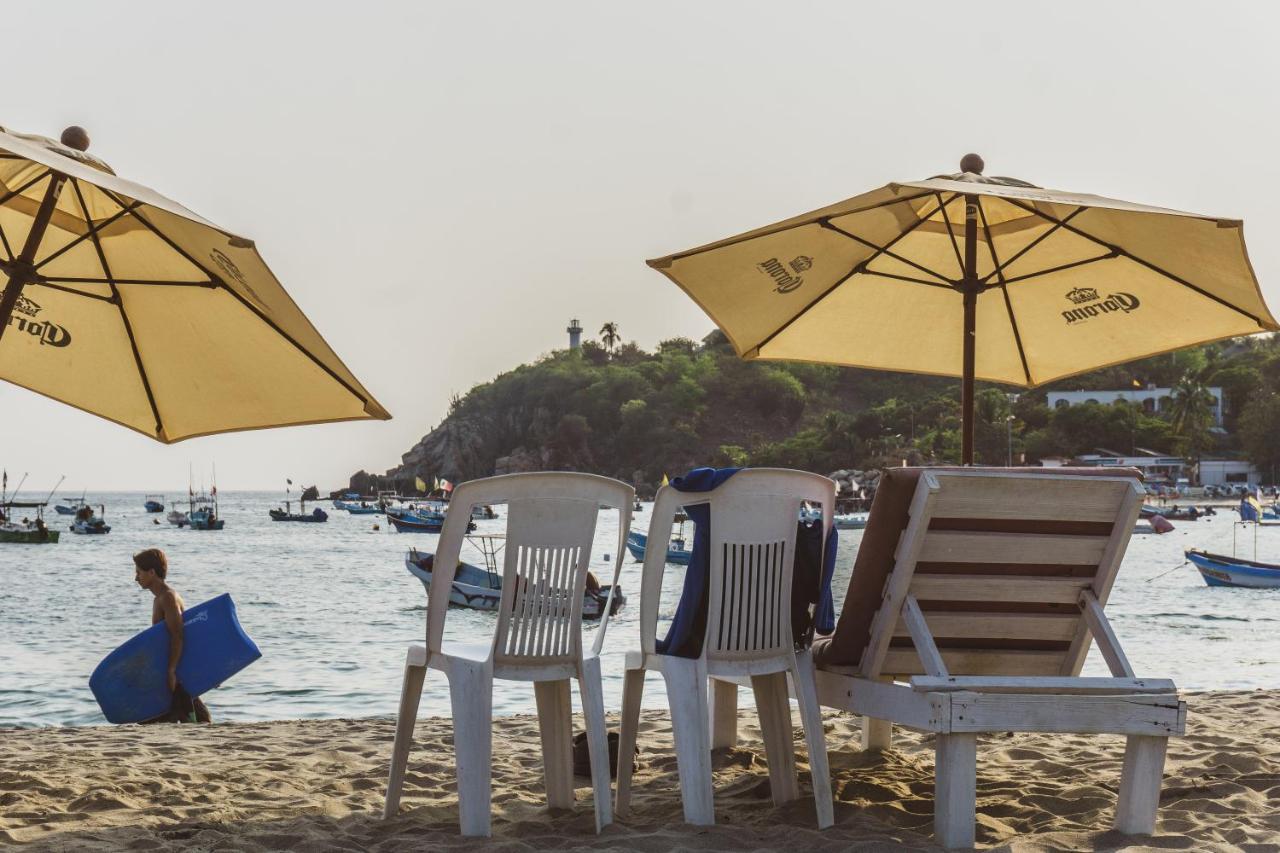 Nomad Beach House Hotell Puerto Escondido  Exteriör bild